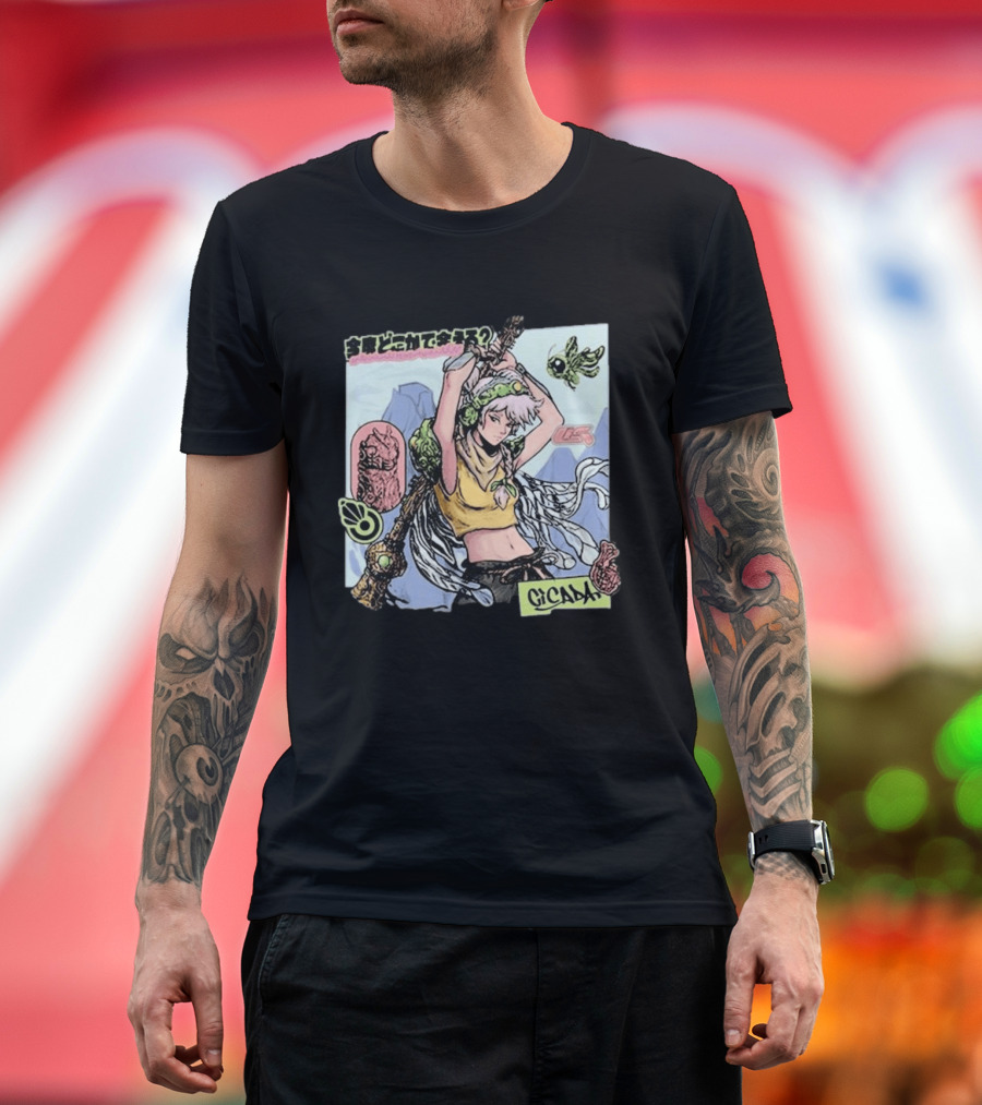 Good Kid Can We Hang Out Tour Cicada Artwork With Manga T-Shirt