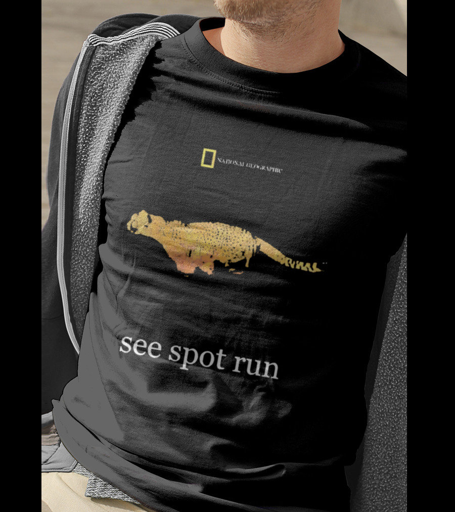 National Geographic See Spot Run Cheetah 2000s T-Shirt