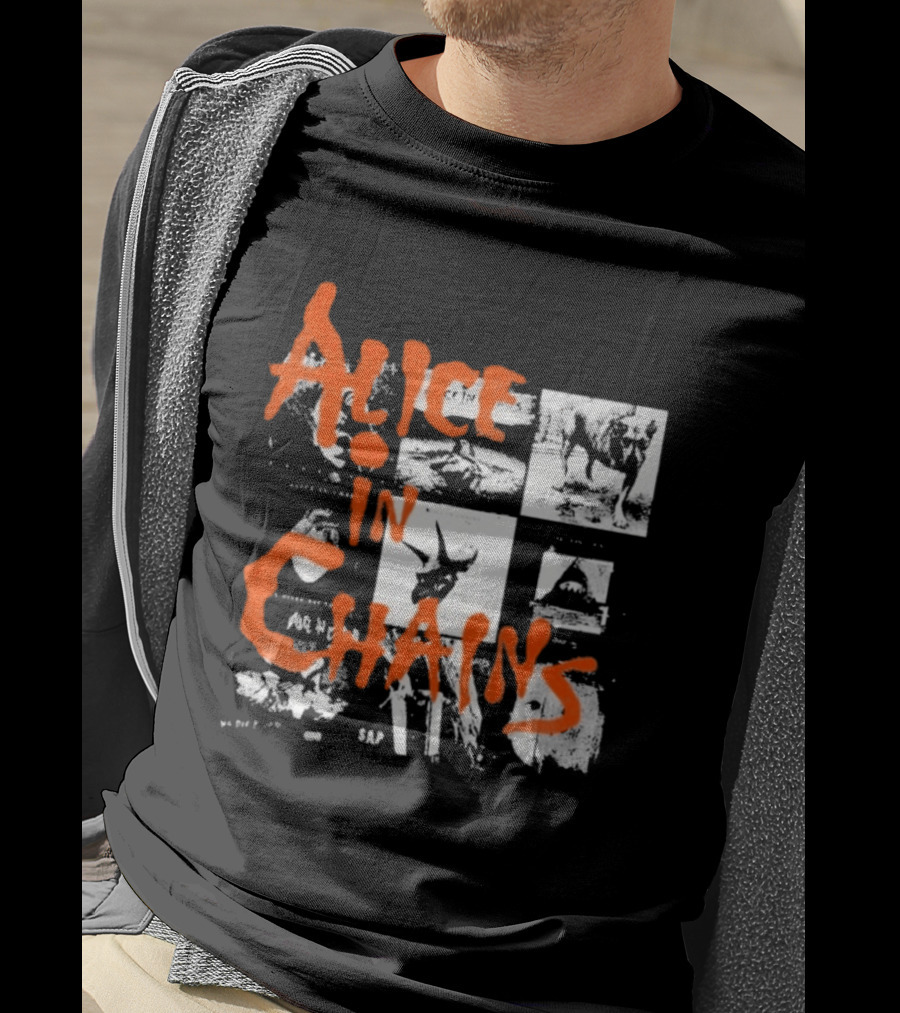 Alice In Chains Grunge Band Album Artwork Compilation T-Shirt