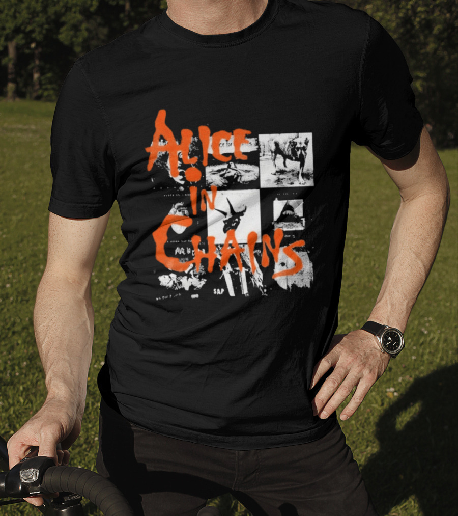 Alice In Chains Grunge Band Album Artwork Compilation T-Shirt