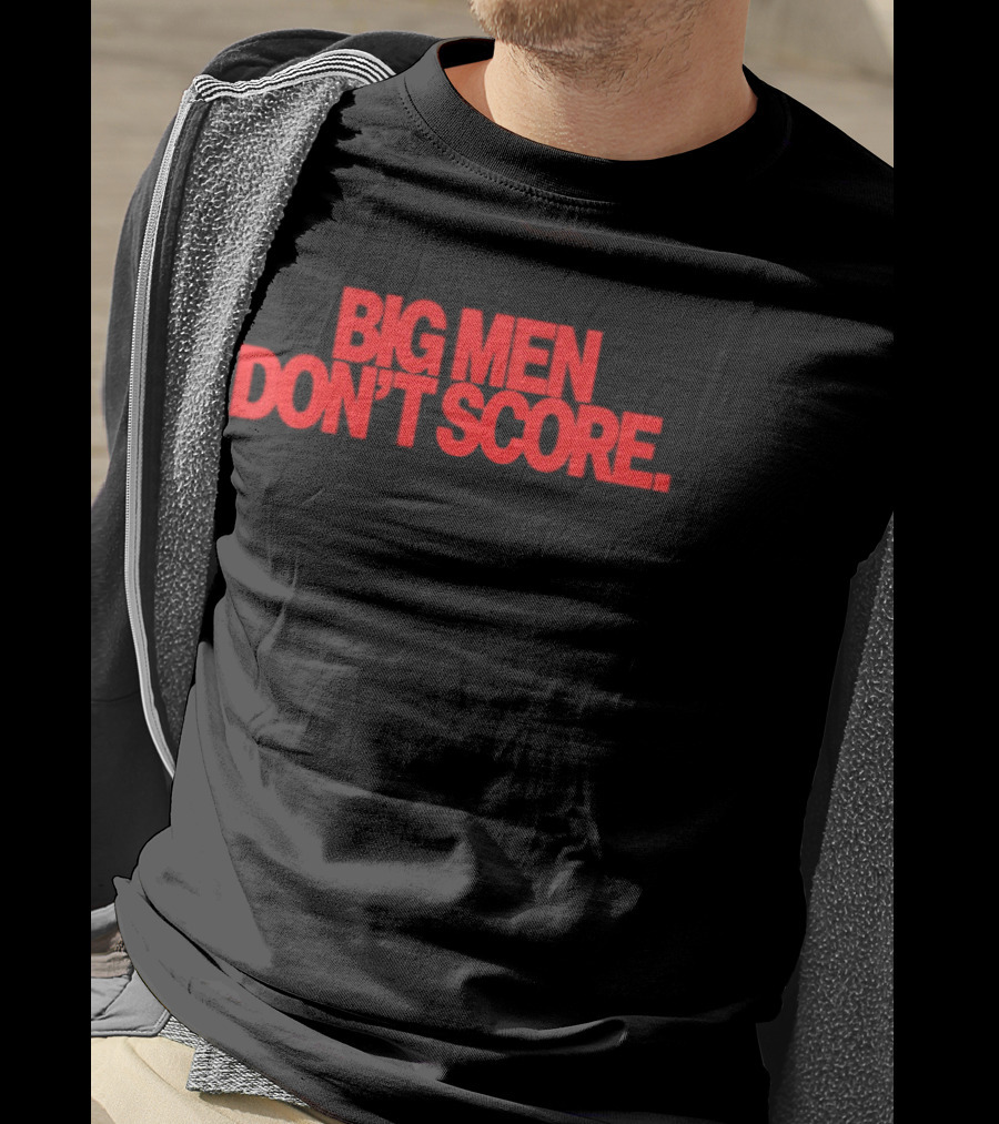 Bam Adebayo Big Men Don't Score Bold Red T-Shirt