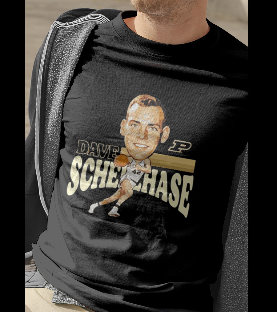 Dave Schellhase Purdue Boilermakers Basketball Legends Caricature 42 T-Shirt