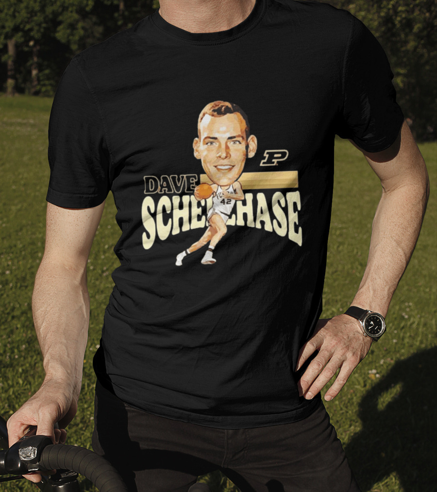 Dave Schellhase Purdue Boilermakers Basketball Legends Caricature 42 T-Shirt