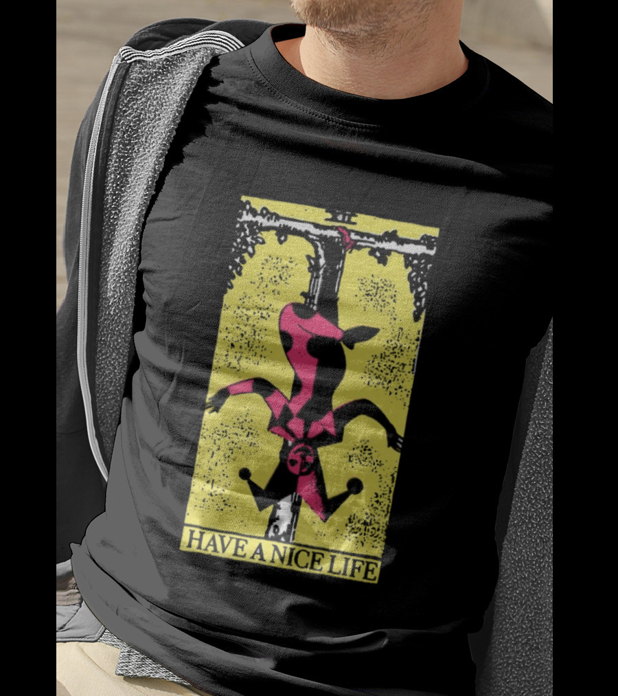 The Flenser Have A Nice Life Upside Down Guy Jester Tarot T-Shirt
