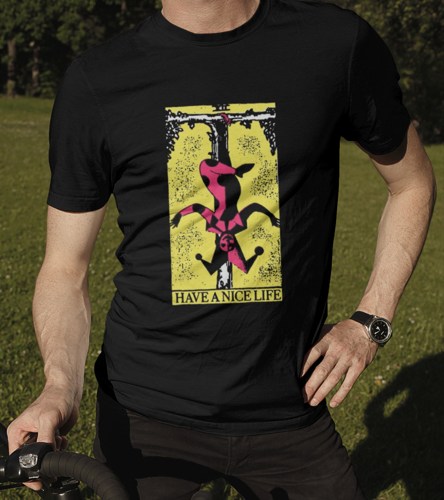 The Flenser Have A Nice Life Upside Down Guy Jester Tarot T-Shirt