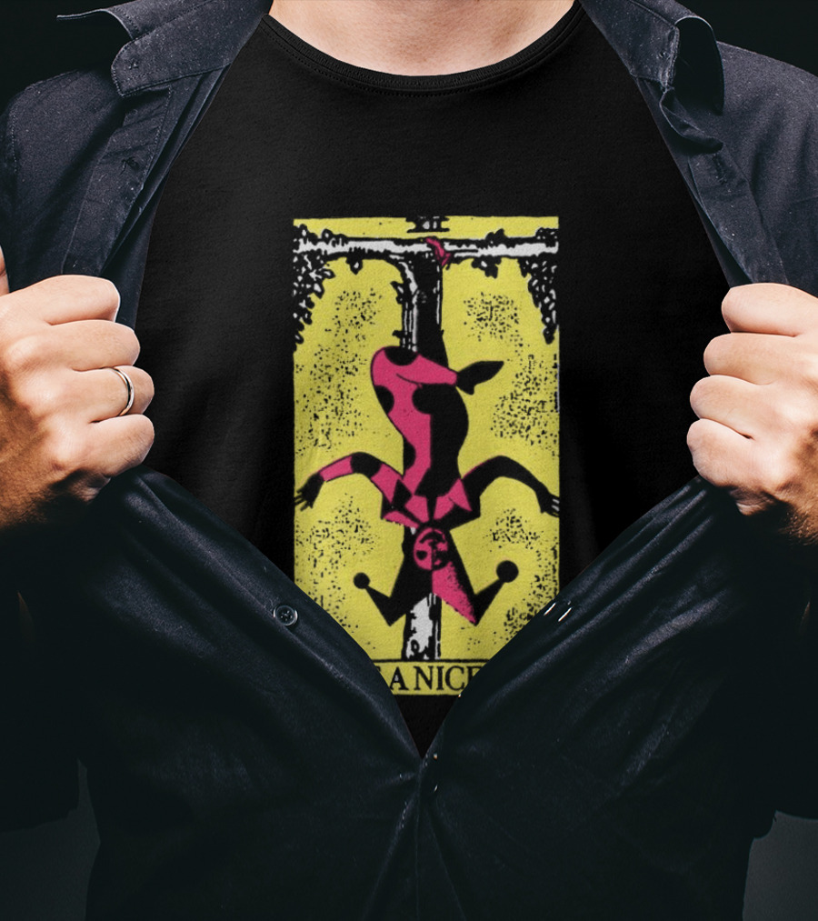 The Flenser Have A Nice Life Upside Down Guy Jester Tarot T-Shirt