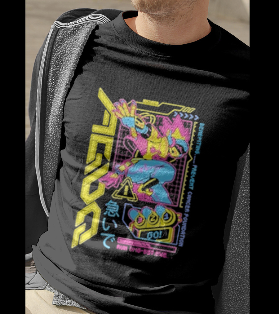 The Yetee AGDQ 26 Neon Anime Mech Retro Japanese T-Shirt