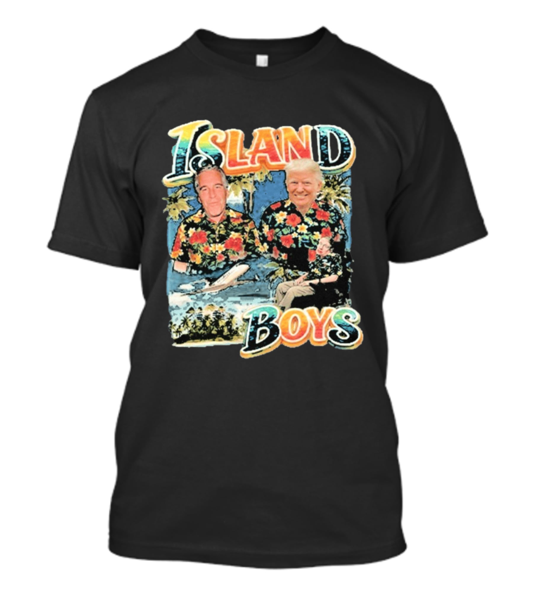 Island Boys Trump Epstein Hawking Hawaiian T-Shirt