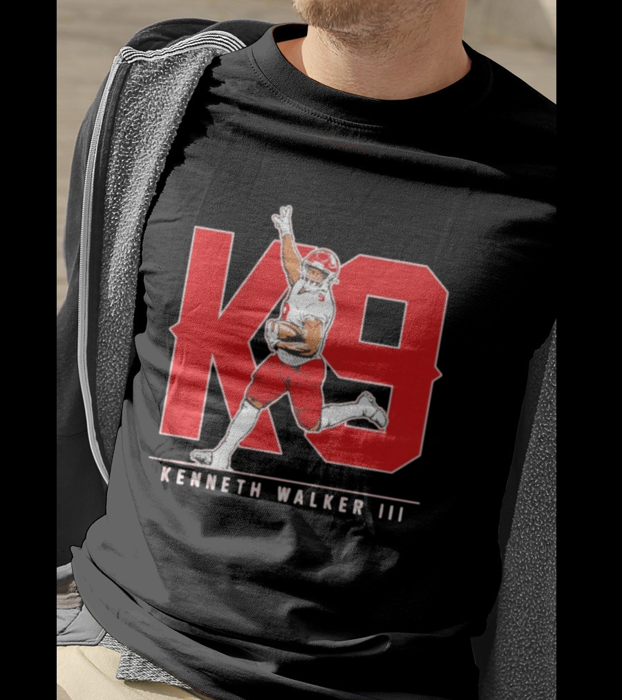 Kenneth Walker III K9 Kansas City Chiefs Football Player T-Shirt