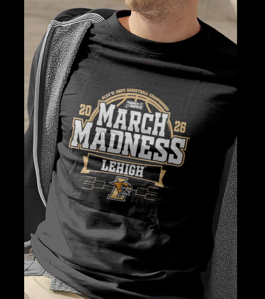 Lehigh University Mountain Hawks 2026 NCAA March Madness Basketball T-Shirt
