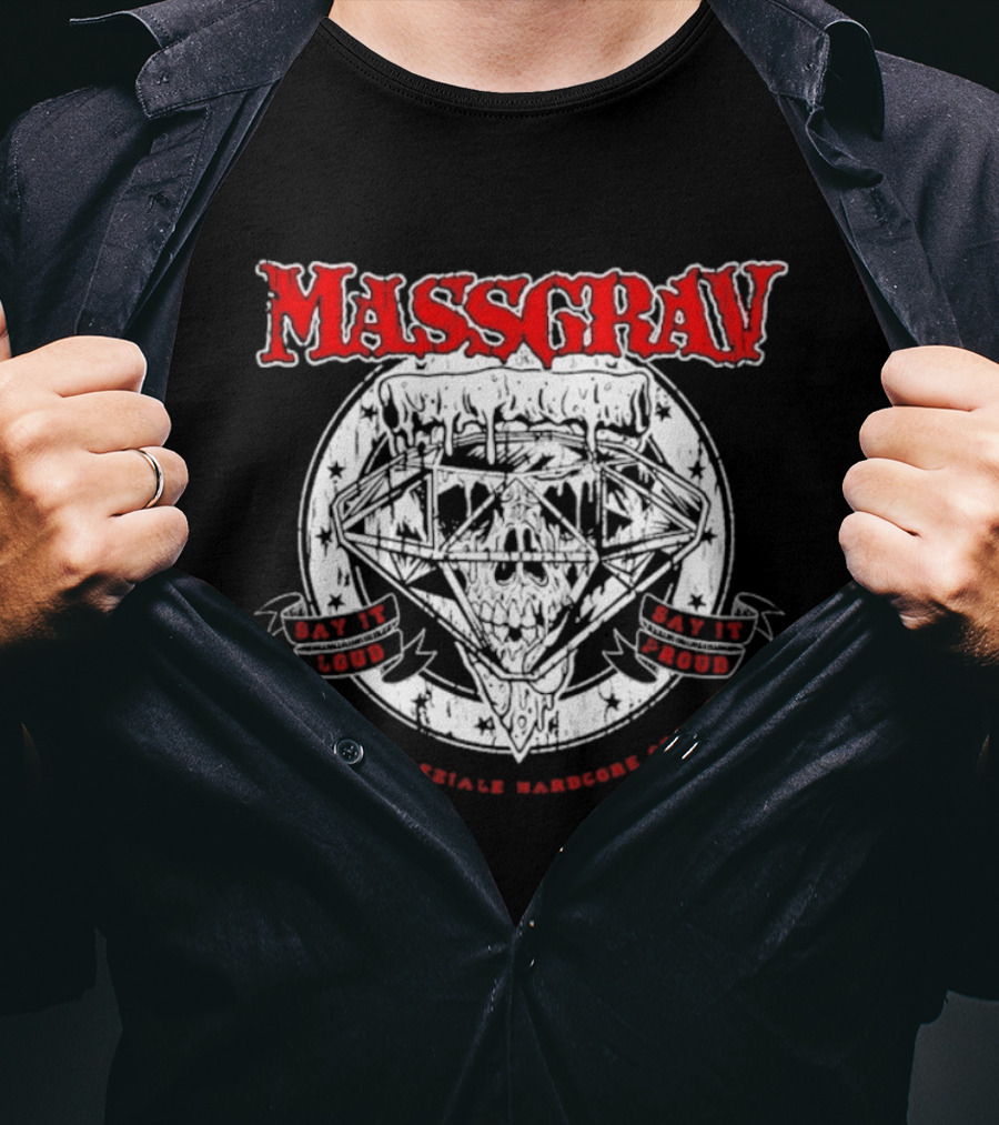 Massgrav Pizza Speziale Hardcore Established 1996 Eat Loud Stay Loud T-Shirt