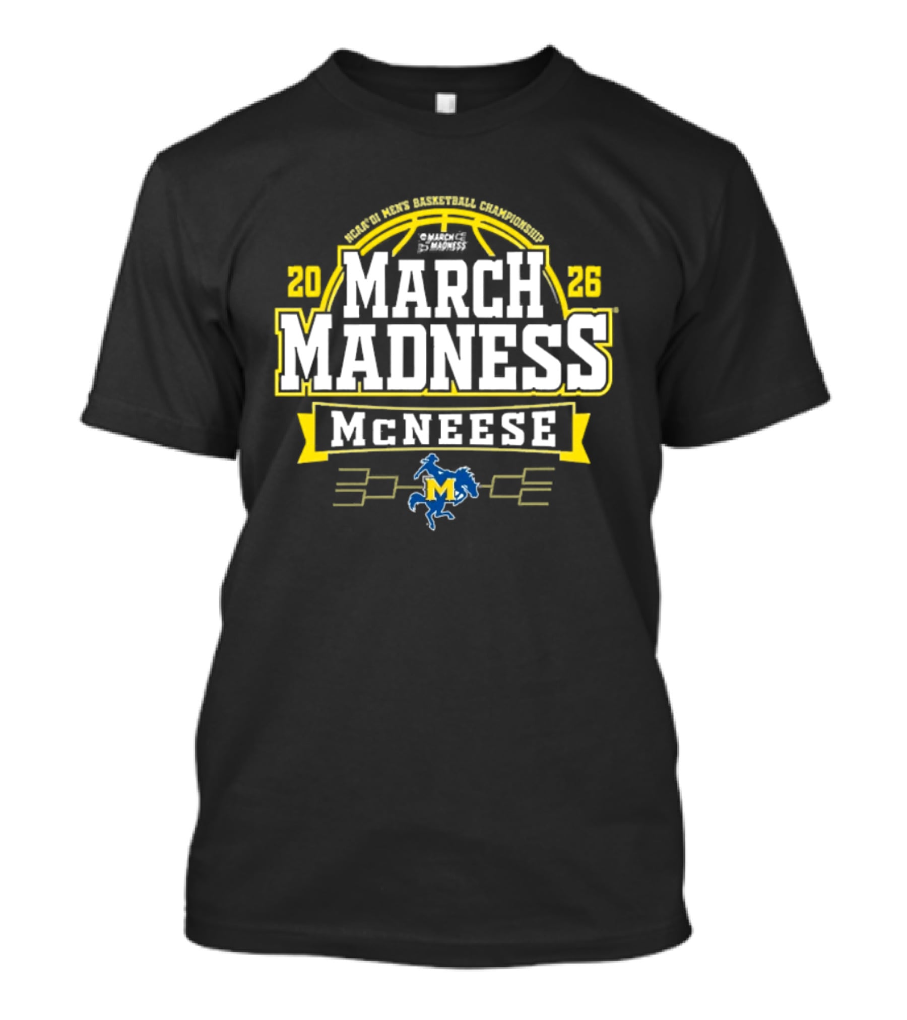2026 McNeese State Cowboys NCAA March Madness Basketball T-Shirt