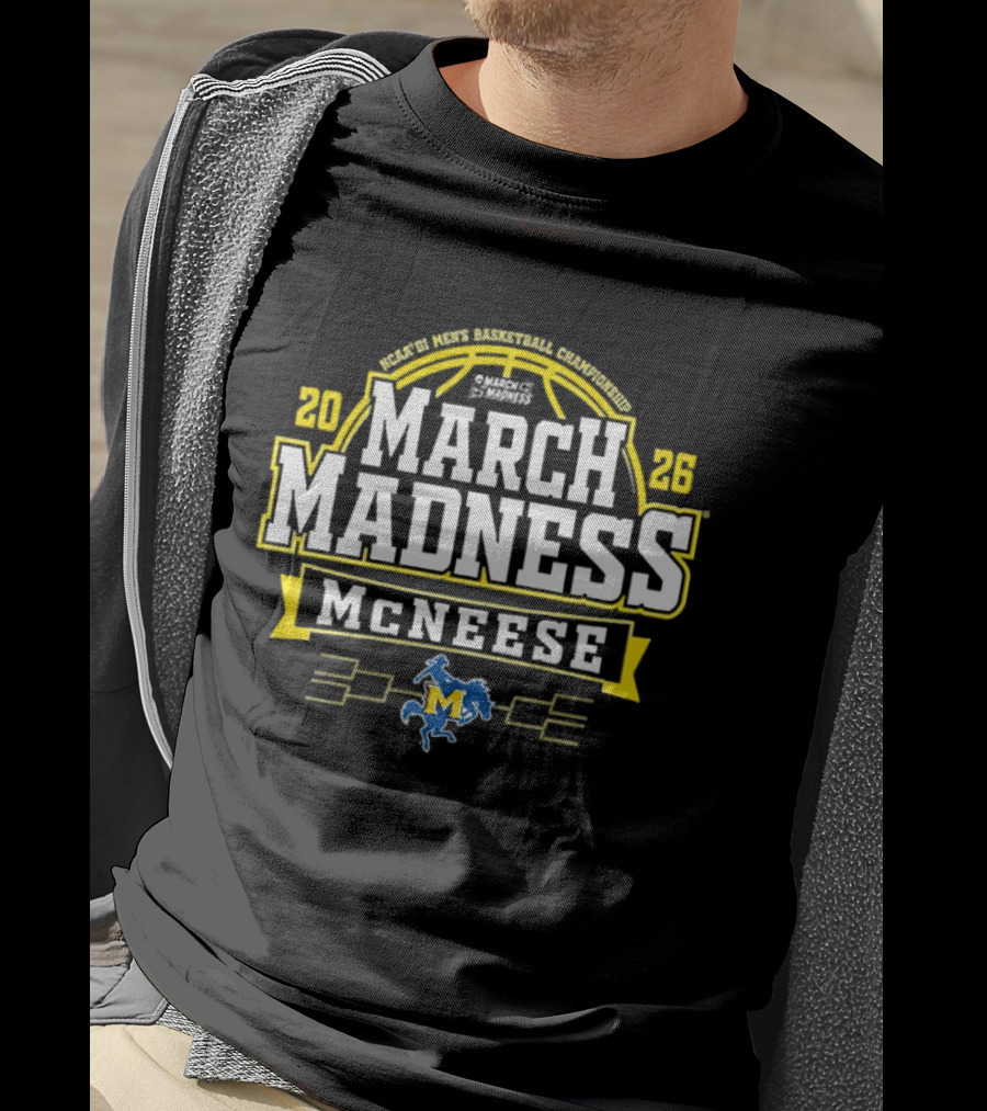 2026 McNeese State Cowboys NCAA March Madness Basketball T-Shirt