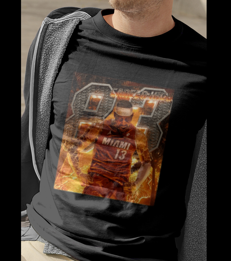 Carrer High 83 Miami Heat Bam Adebayo Goes Nuclear NBA Second Most Points T-Shirt