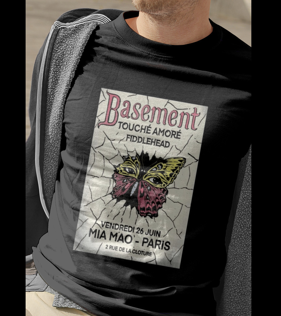 Basement Touche Amore Fiddlehead Mia Mao Paris June 26 Rue De La Cloture T-Shirt