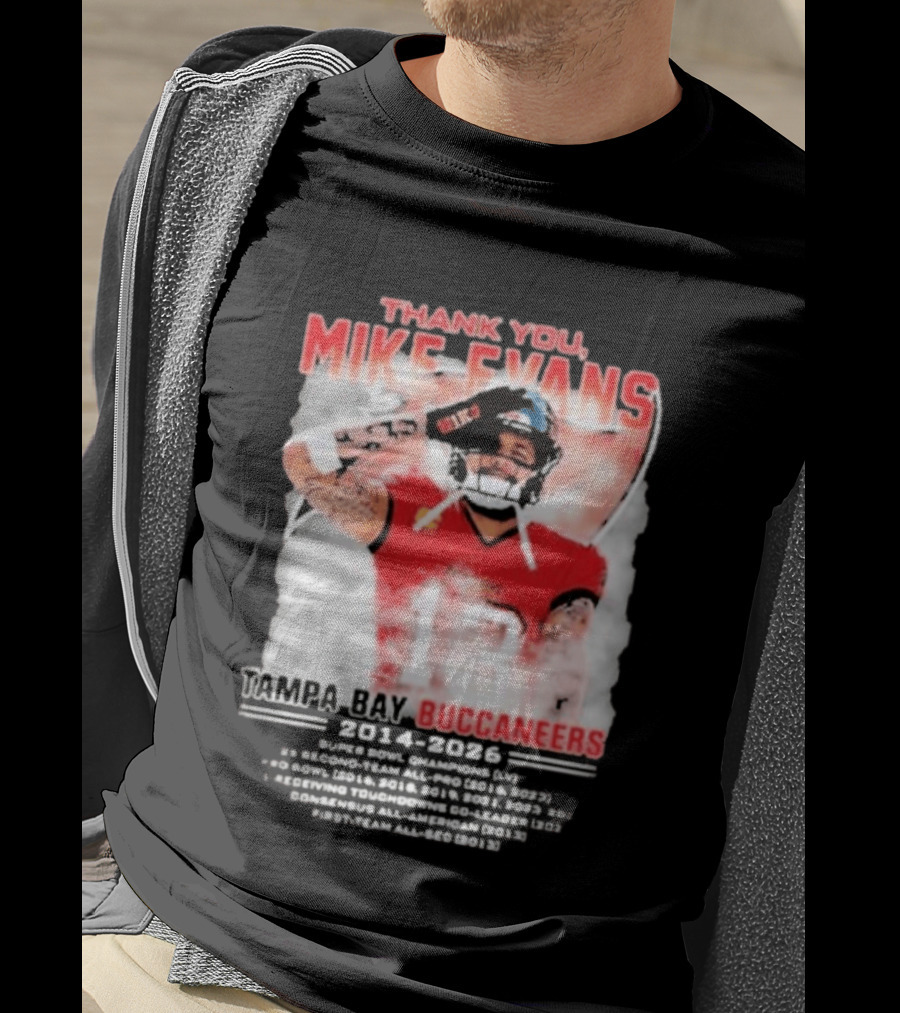 Mike Evans 13 Tampa Bay Buccaneers Thank You 2014 2026 T-Shirt