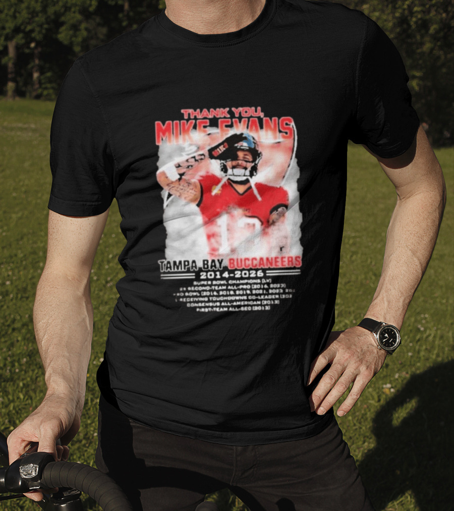 Mike Evans 13 Tampa Bay Buccaneers Thank You 2014 2026 T-Shirt