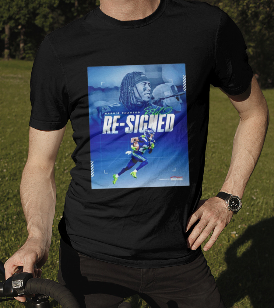 Rashid Shaheed Re Signed Seattle Seahawks NFL Swoosh T-Shirt
