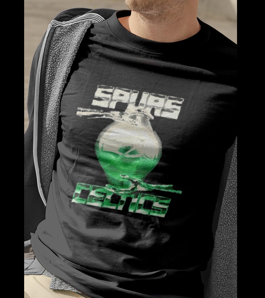 San Antonio Spurs Vs Boston Celtics NBA 2026 Glowing Basketball T-Shirt