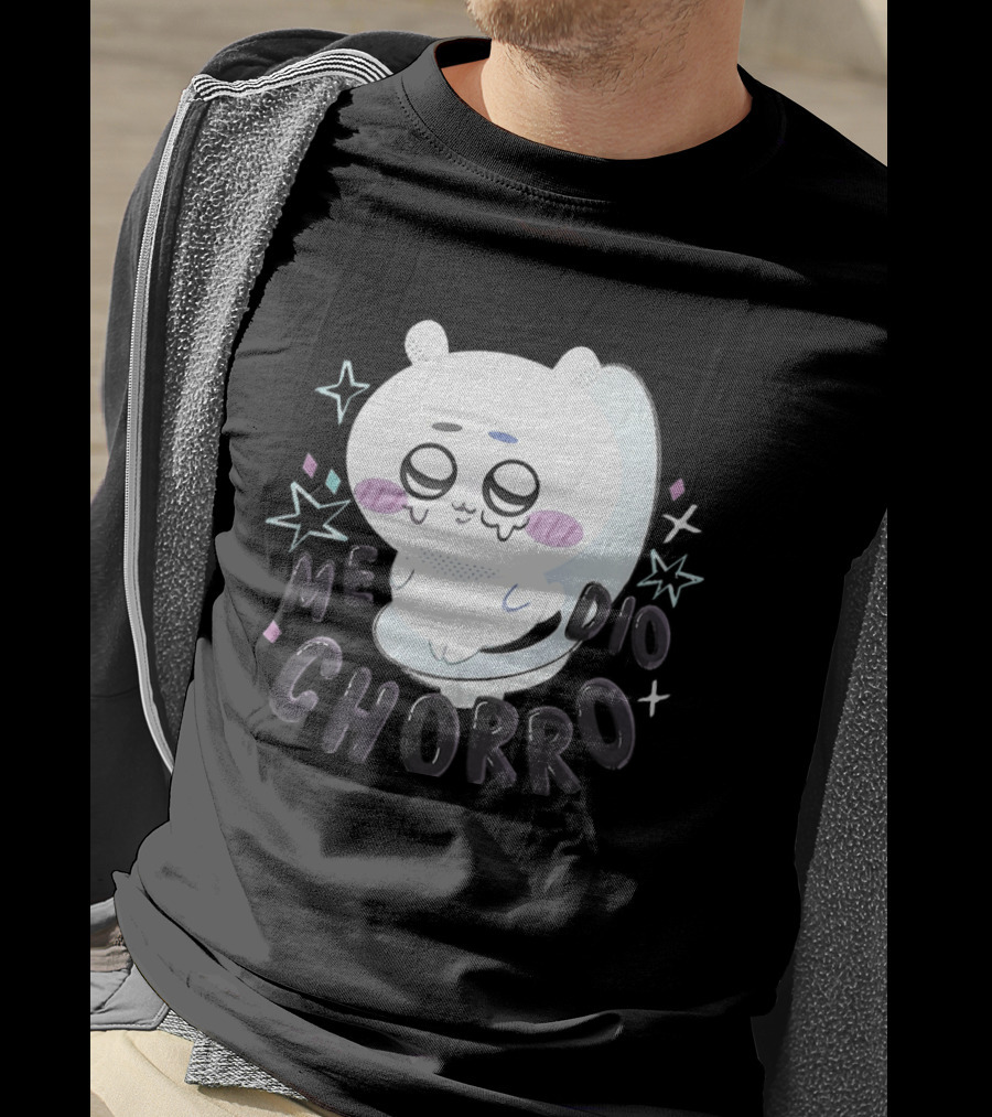 Hachiware Me Dio Chorro Chiikawa Cute Character Expression T-Shirt