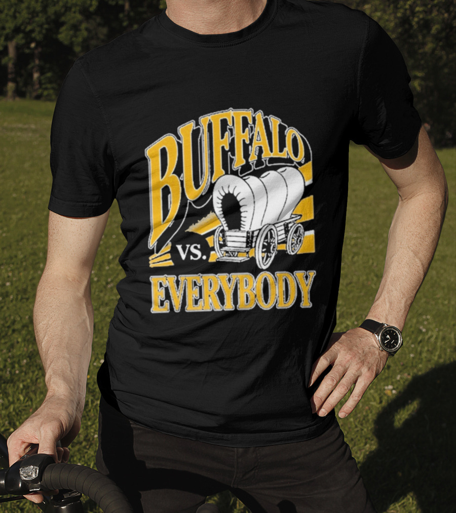 Buffalo Vs. Everybody Spittin' Chiclets Covered Wagon T-Shirt