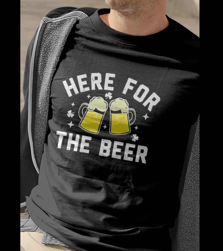 St. Patrick's Day Here For The Beer Clovers T-Shirt