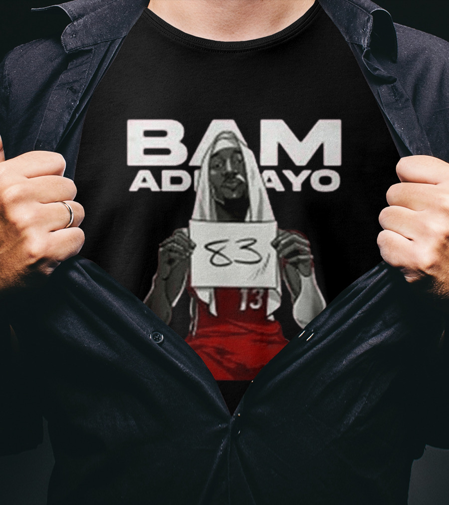 Bam Adebayo Historic 83 Points Miami Performance T-Shirt