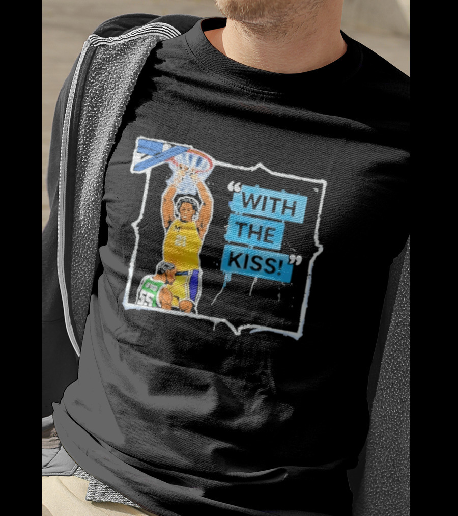 Morez Johnson Jr. 21 Dunking Action With The Kiss T-Shirt