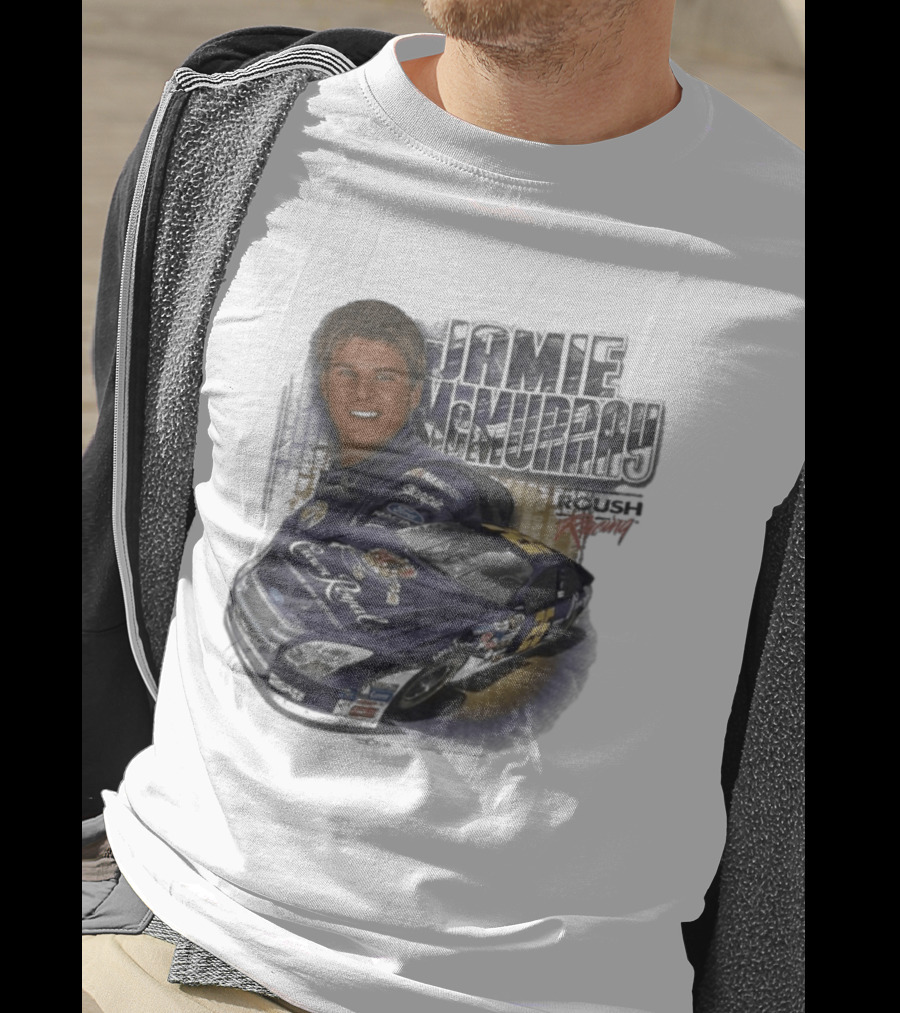 Jamie McMurray NASCAR Roush Racing Crown Royal Ford Car T-Shirt