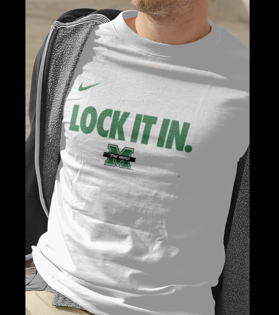 Nike Marshall University Basketball Lock It In M T-Shirt