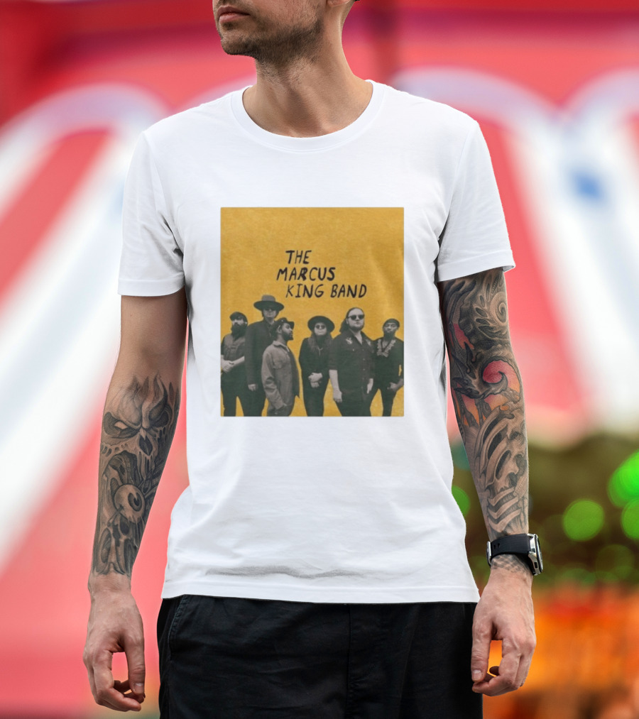 The Marcus King Band Vintage American Tour Group Photo T-Shirt