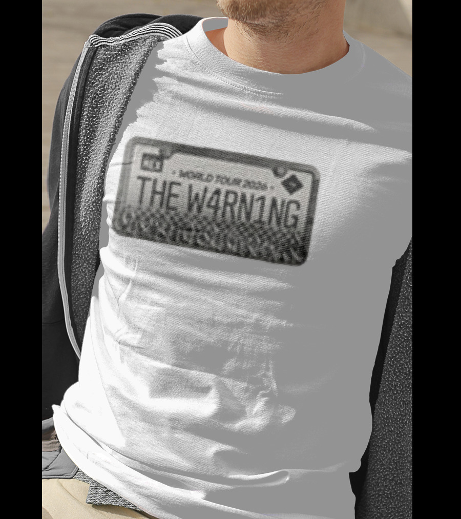 The Warning World Tour 2026 License Plate Style W4RN1NG T-Shirt
