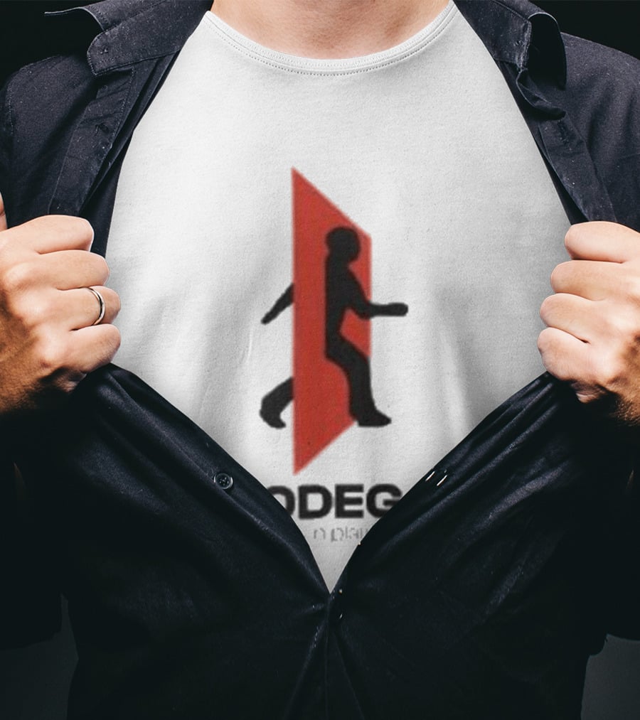 Bodega Doors Of Perception Person Walking Through Red Portal T-Shirt