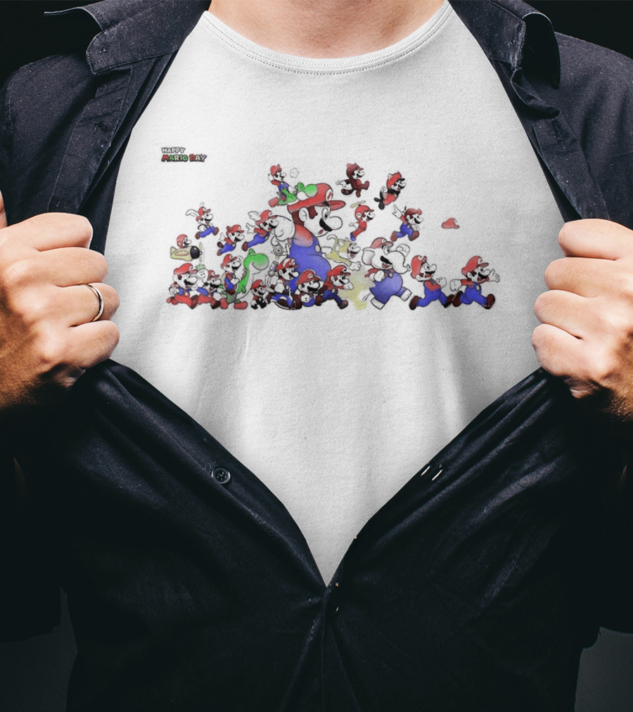 Super Mario Movie Celebration Happy Mar10 Day T-Shirt