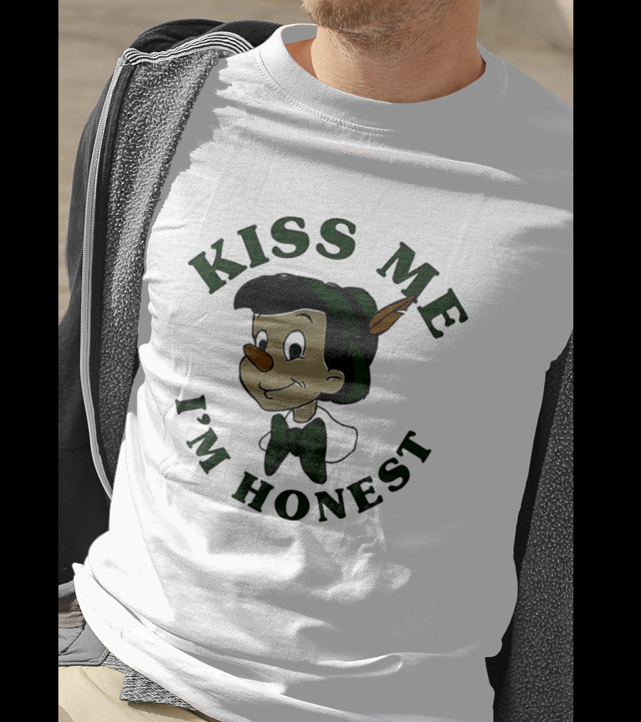 Kiss Me I'm Honest St. Patrick's Day Pinocchio T-Shirt
