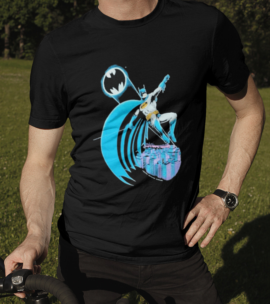 Wyco 1988 Batman DC Comics Retro Hero Gotham City Scene T-Shirt