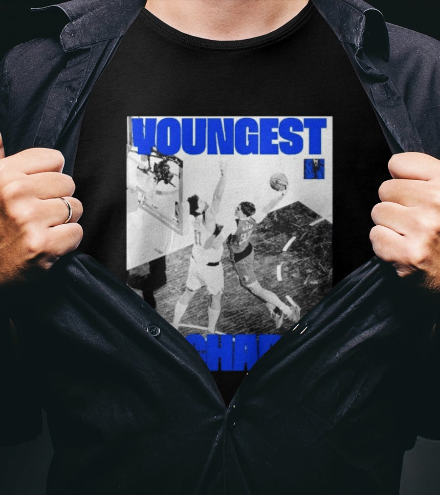 Youngest In Charge Cooper Flagg Dallas Mavericks Dunk T-Shirt