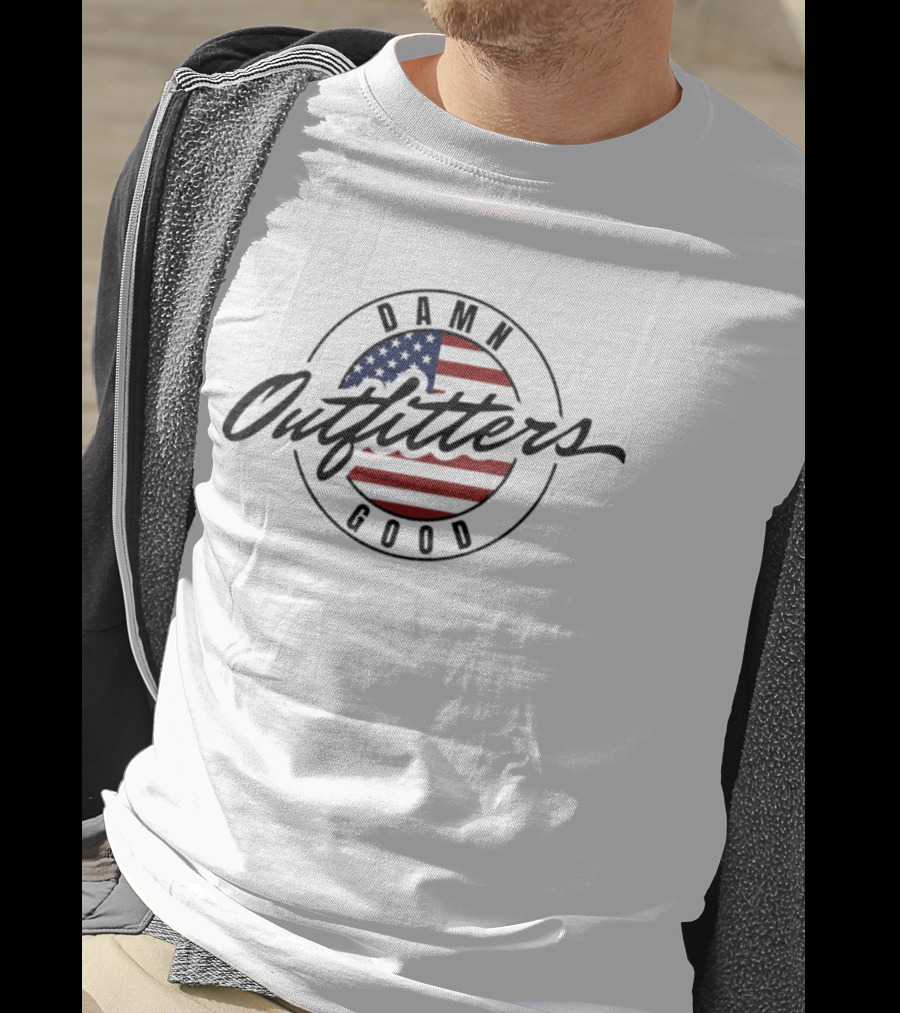 Damn Good Outfitters American Flag Circle T-Shirt
