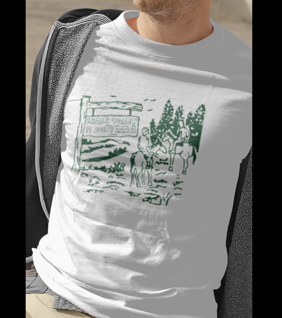 Grass Valley Guest Ranch Scenic Horseback Adventure T-Shirt