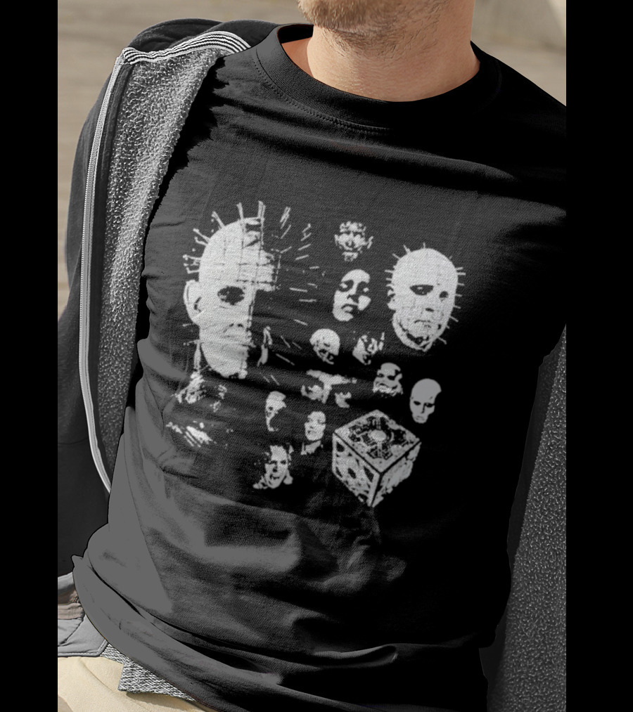 Futuremonsters Hellraiser Puzzle Box And Cenobite Faces T-Shirt