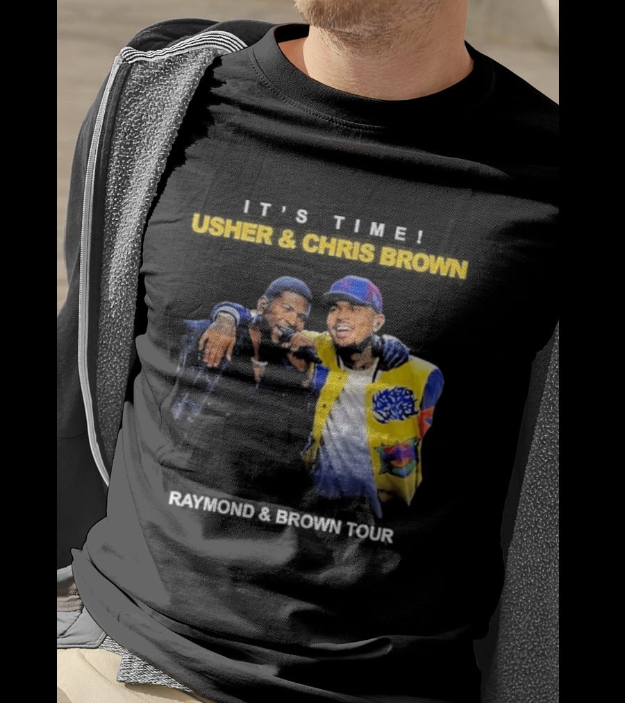 Usher & Chris Brown Raymond & Brown Tour It's Time T-Shirt