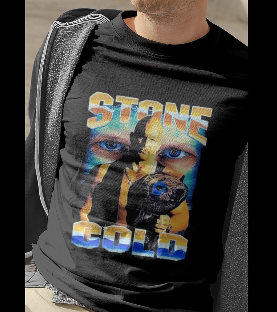 Stone Cold Steve Austin 1999 WWF Championship Belt Eyes T-Shirt