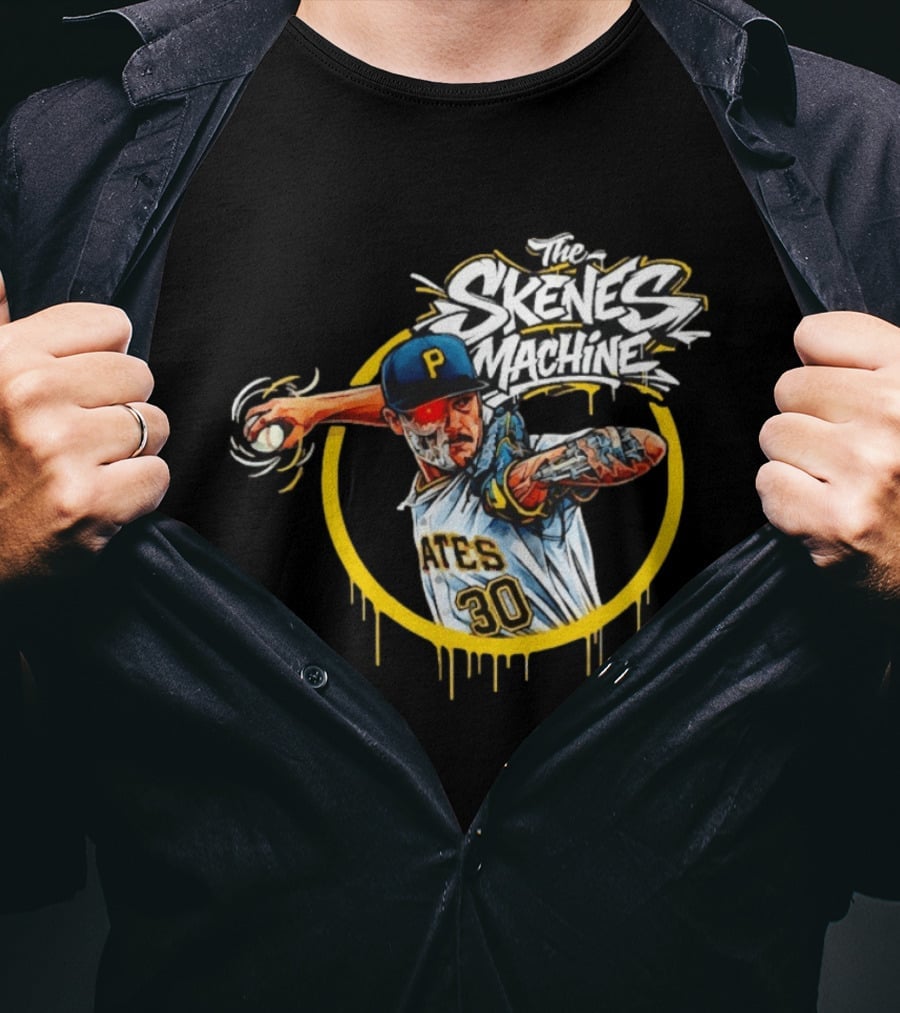 The Skenes Machine Paul Skenes Pittsburgh Pirates Pates 30 T-Shirt