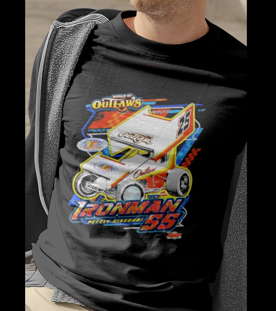 World Of Outlaws Sprint Car Series Ironman 55 Pevely Missouri Racing 23 T-Shirt