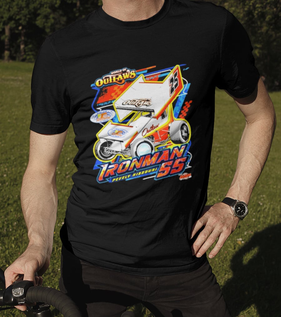 World Of Outlaws Sprint Car Series Ironman 55 Pevely Missouri Racing 23 T-Shirt