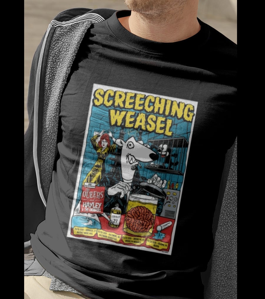 Screeching Weasel Show March 19 2026 District Music Hall With The Queers And Hayley And The Crushers T-Shirt