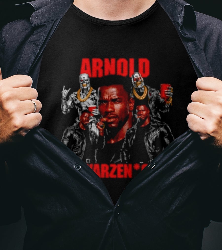 Arnold Schwarzenegger Iconic Movie Characters And Bodybuilding Poses T-Shirt