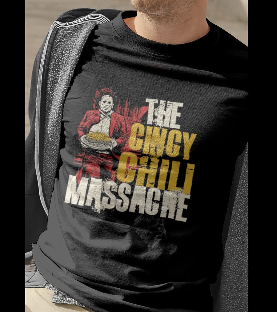 The Cincy Chili Massacre Horror Theme Cincinnati Food T-Shirt