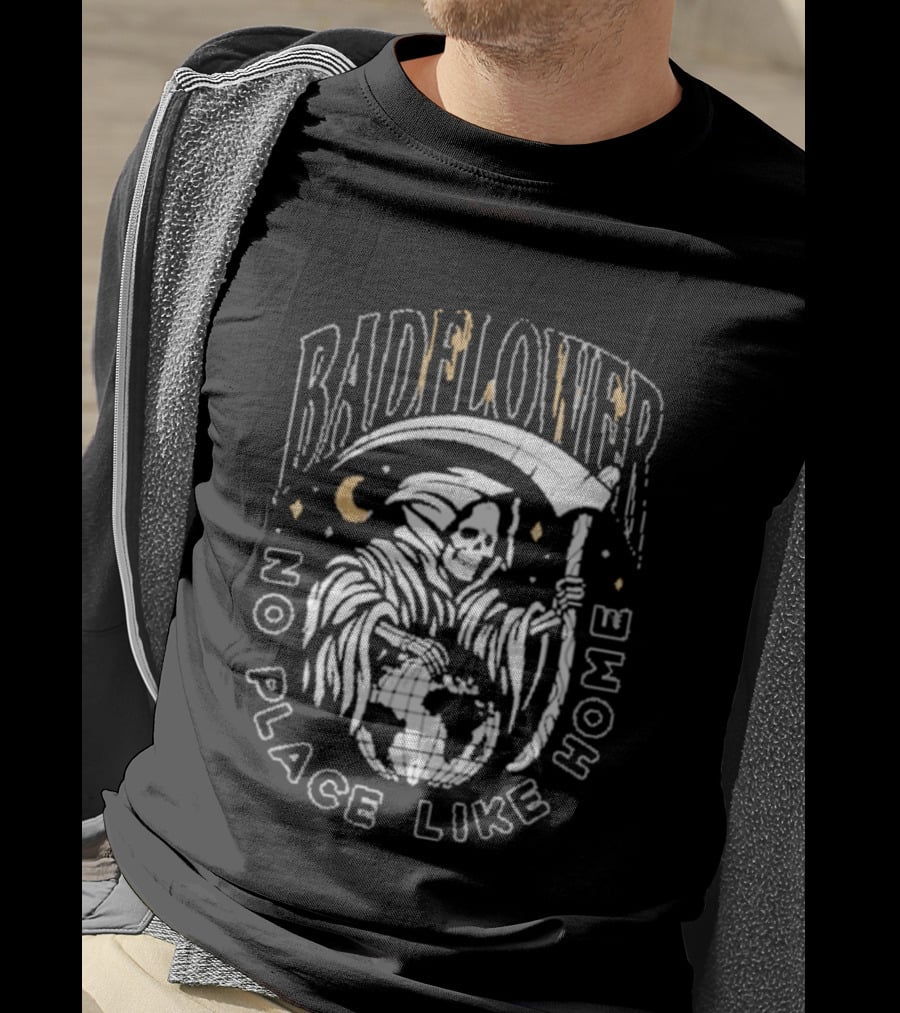 Badflower No Place Like Home Reaper Moon Scythe Earth T-Shirt