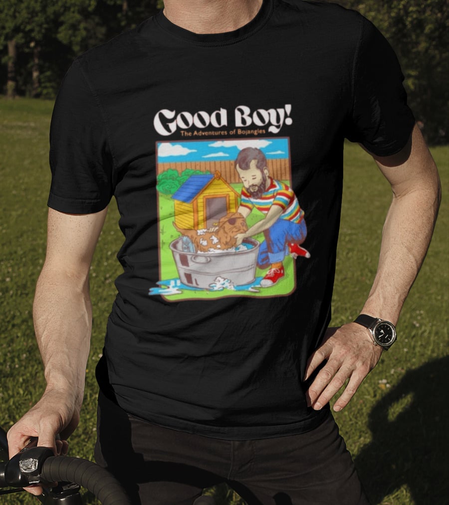 Good Boy The Adventures Of Bojangles Dog Bath Scene T-Shirt